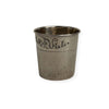 "only a thimble full" sterling jigger