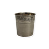 "only a thimble full" sterling jigger